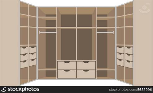 Wardrobe room. Furniture