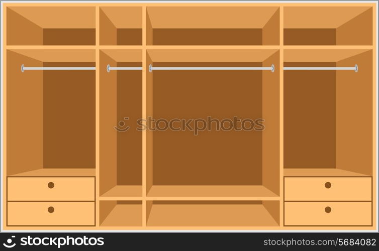 Wardrobe room. Furniture