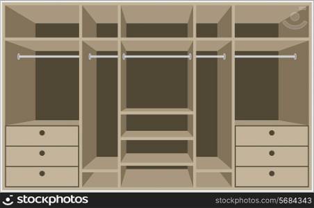 Wardrobe room. Furniture
