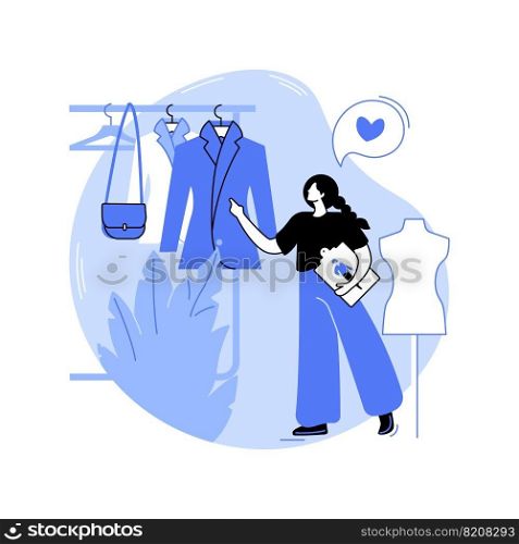 Wardrobe selection isolated cartoon vector illustrations. Costume designer chooses clothes for the actor, dresser job, marketing agency, production business, professional service vector cartoon.. Wardrobe selection isolated cartoon vector illustrations.