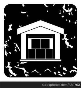 Warehouse icon. Grunge illustration of warehouse vector icon for web. Warehouse icon, grunge style