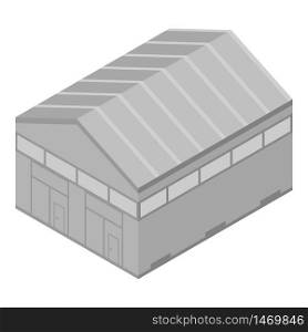 Warehouse icon. Isometric of warehouse vector icon for web design isolated on white background. Warehouse icon, isometric style
