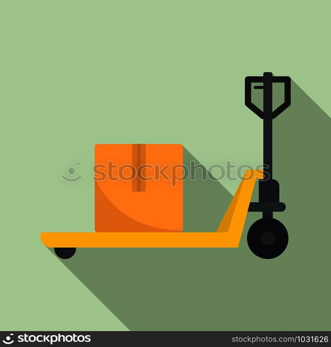 Warehouse lift icon. Flat illustration of warehouse lift vector icon for web design. Warehouse lift icon, flat style