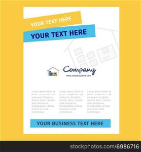 Warehouse Title Page Design for Company profile ,annual report, presentations, leaflet, Brochure Vector Background