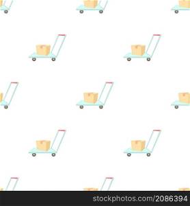 Warehouse trolley pattern seamless background texture repeat wallpaper geometric vector. Warehouse trolley pattern seamless vector