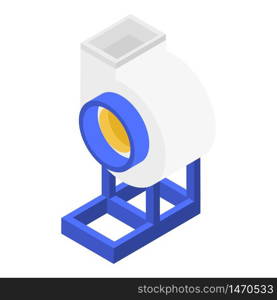 Warehouse ventilator icon. Isometric of warehouse ventilator vector icon for web design isolated on white background. Warehouse ventilator icon, isometric style