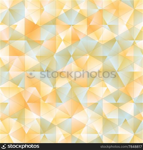 Warm abstract triangular background (vector)