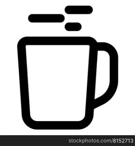Warm beverage in mug served as liquid appetizer