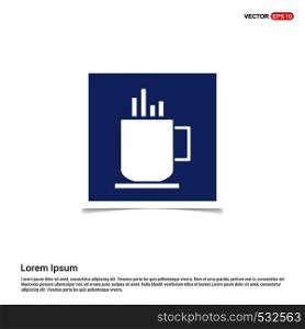 Warm drink icon - Blue photo Frame