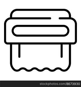 Warm dryer icon outline vector. Hand machine. Air dry. Warm dryer icon outline vector. Hand machine