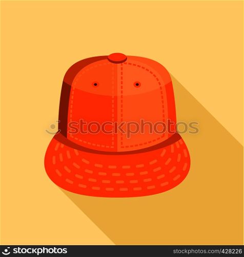 Warm hat icon. Flat illustration of warm hat vector icon for web. Warm hat icon, flat style