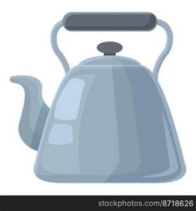 Warm metal icon cartoon vector. Electric kettle. Cooking boiler. Warm metal icon cartoon vector. Electric kettle