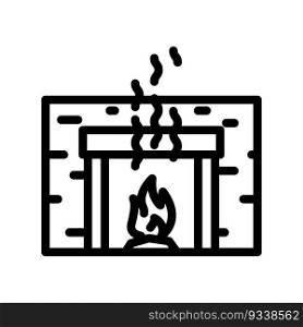 warm smell li≠icon vector. warm smell sign. isolated contour symbol black illustration. warm smell li≠icon vector illustration