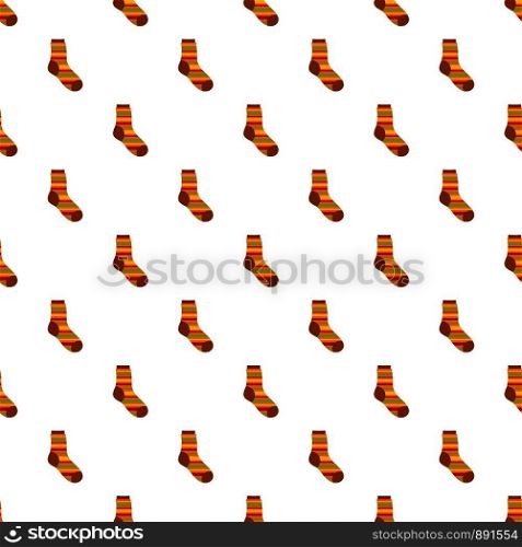 Warm sock pattern seamless vector repeat for any web design. Warm sock pattern seamless vector