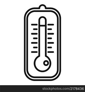 Warming temperature icon outline vector. Global climate. Weather disaster. Warming temperature icon outline vector. Global climate