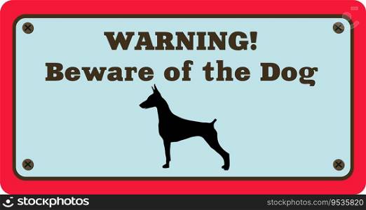 Warning Beware of Dog