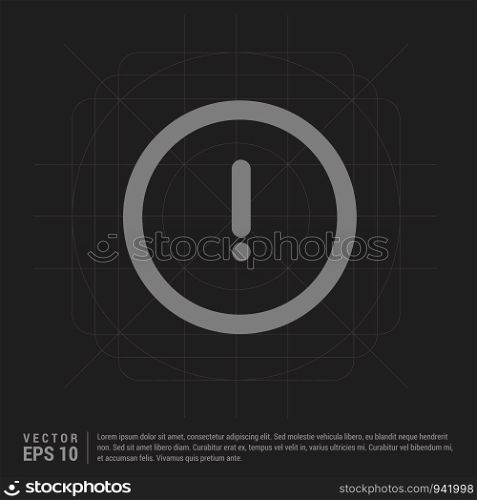 Warning caution sign icon - Black Creative Background - Free vector icon