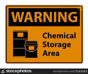 Warning Chemical Storage Symbol Sign Isolate on transparent Background,Vector Illustration