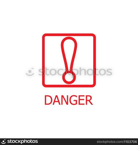 warning danger vector icon illustration design template