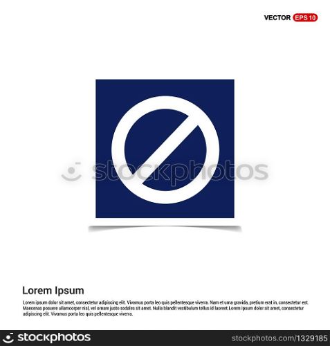 warning icon - Blue photo Frame
