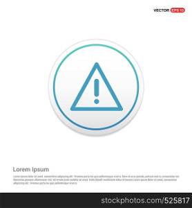 warning icon Hexa White Background icon template - Free vector icon