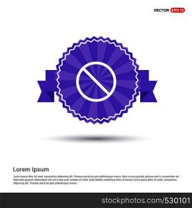 warning icon - Purple Ribbon banner