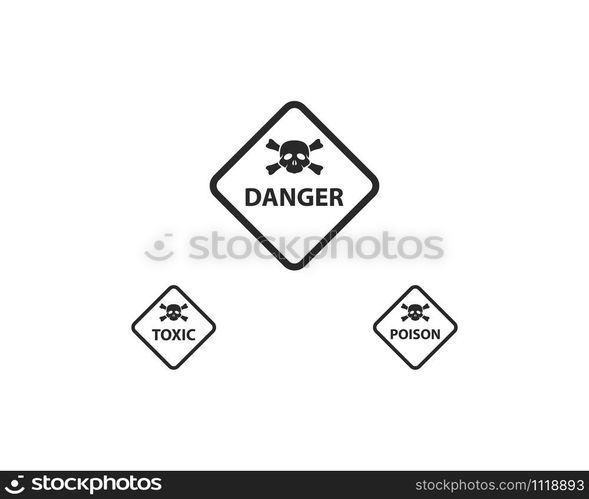 Warning icon vector template