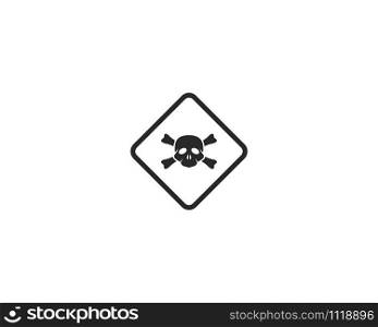 Warning icon vector template