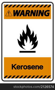 Warning Kerosene Symbol Sign On White Background