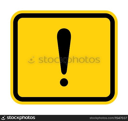 Warning sign Sign Isolate On White Background,Vector Illustration