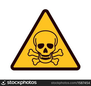 General Hazard Symbol Sign. Warning Sign Illustration. Triangle Warning 