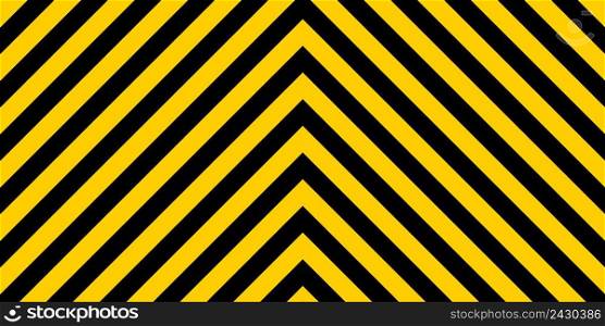 warning striped rectangular background, yellow and black stripes on the diagonal in different directions, a warning to be careful - the potential danger the size of the load vector sign template
