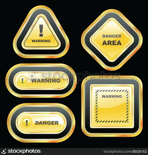 Warning vector image