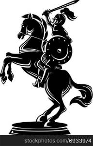warrior horse knight. warrior horse knight vector