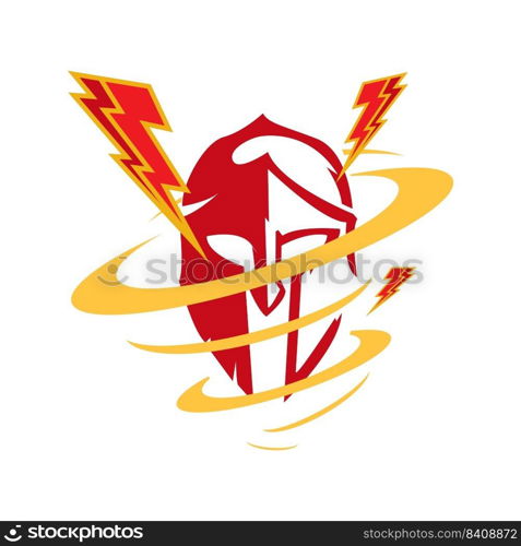 Warrior Storm Logo Vector.