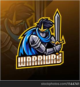 Warriors sport mascot logo design