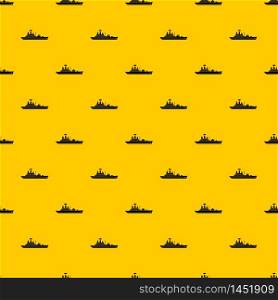 Warship pattern seamless vector repeat geometric yellow for any design. Warship pattern vector