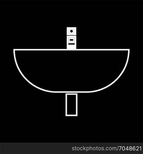 Wash basin icon .
