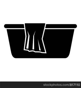 Wash basin icon. Simple illustration of wash basin vector icon for web design isolated on white background. Wash basin icon, simple style