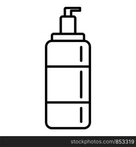 Wash dispenser gel icon. Outline wash dispenser gel vector icon for web design isolated on white background. Wash dispenser gel icon, outline style