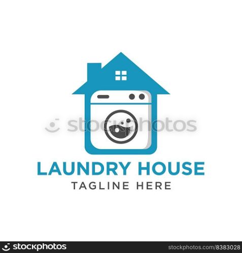 Wash Machine Icon, Laundry logo vector design template.