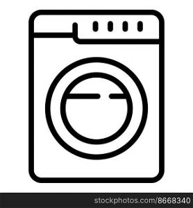 Wash machine icon outline vector. Iron board. Electric ironing. Wash machine icon outline vector. Iron board