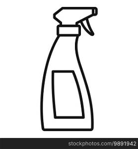 Wash spray icon. Outline wash spray vector icon for web design isolated on white background. Wash spray icon, outline style