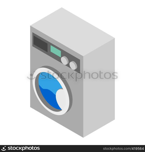 Washer isometric 3d icon isolated on a white background. Washer isometric 3d icon