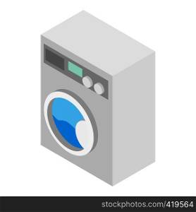 Washer isometric 3d icon isolated on a white background. Washer isometric 3d icon