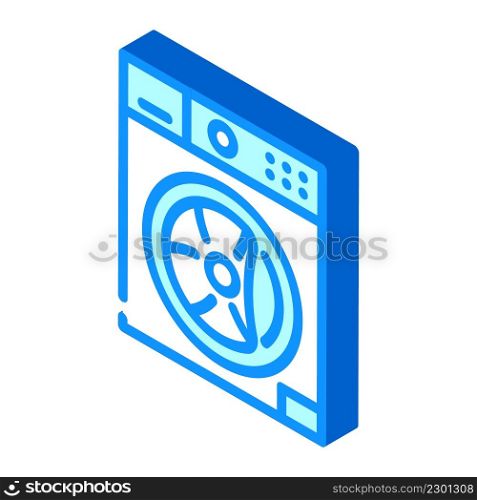 washer machine appliance isometric icon vector. washer machine appliance sign. isolated symbol illustration. washer machine appliance isometric icon vector illustration
