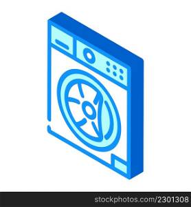 washer machine appliance isometric icon vector. washer machine appliance sign. isolated symbol illustration. washer machine appliance isometric icon vector illustration