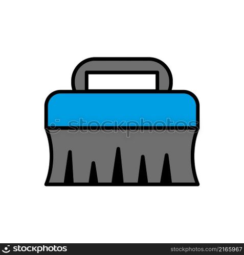 Washing brush icon vector sign and symbol