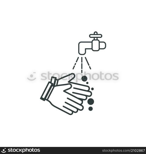 Washing hand illustration designs vector templates isolated on white background