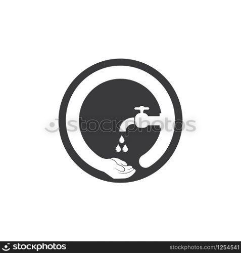 washing hands icon vector design template